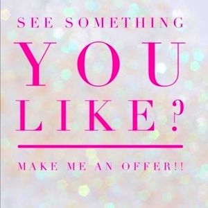 Welcome to my closet. Feel free to make me an offer. Thanks, Joanie ♥️